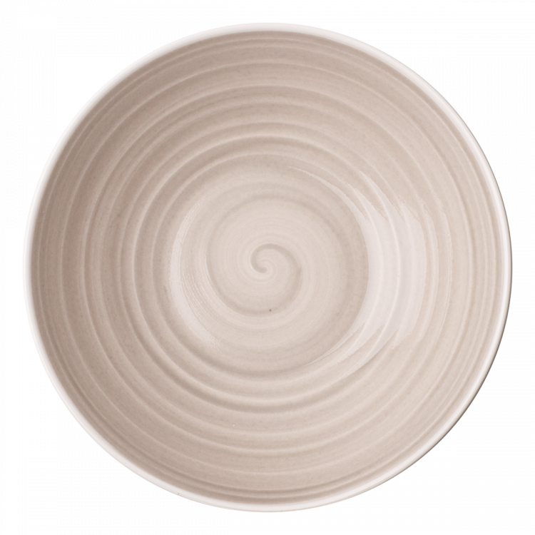 Teller tief Coupe Spiral rocca / sand ø19.5 cm - Gaya Atelier color