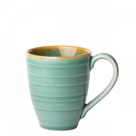 Kaffe / Tee Mug 300 ml Spiral - Gaya Sand türkis Lunasol