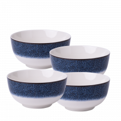 Bowl Set 14 cm 4-tlg. - Flow Lunasol sparkling blue