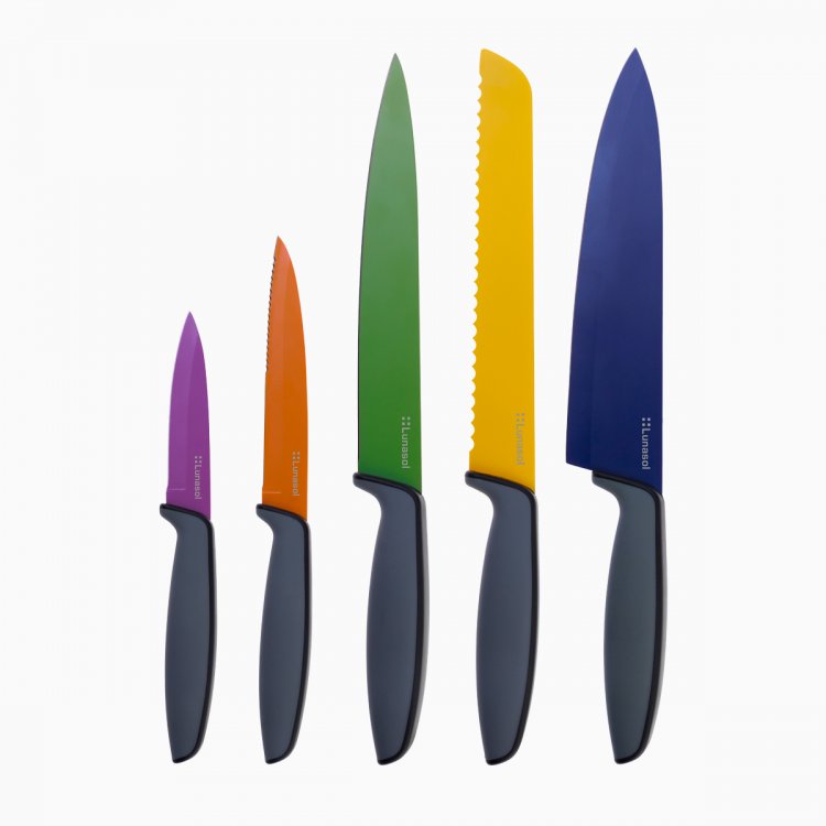 Messer-Set mit farbigen Klingen - Basic