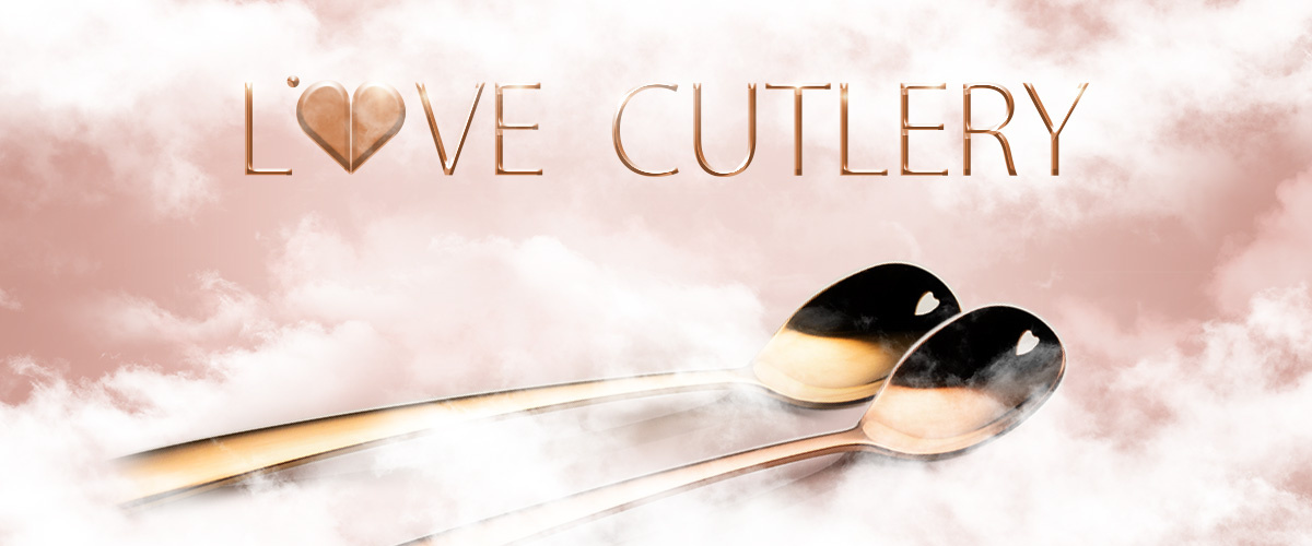 Discover the iconic LOVE CUTLERY collection in elegant color variations