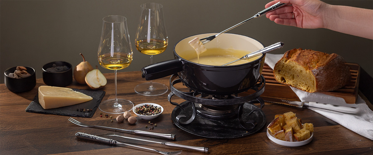 Traditionelles Käsefondue