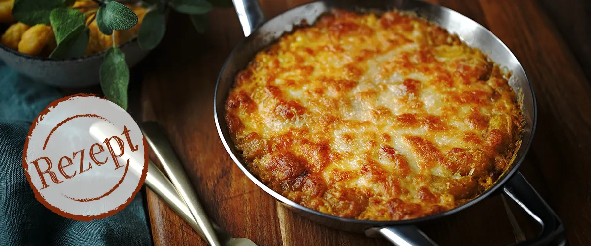 Überbackene Kürbis-Gnocchi