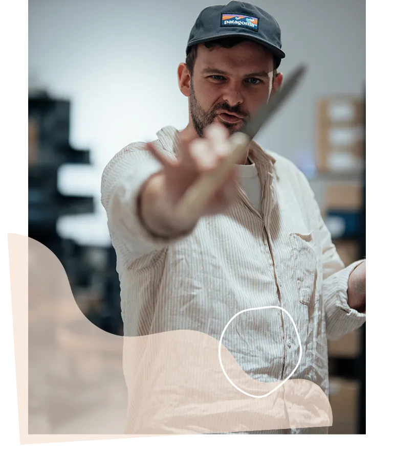 Le chef Palo Sekerka à la boutique Sola Point