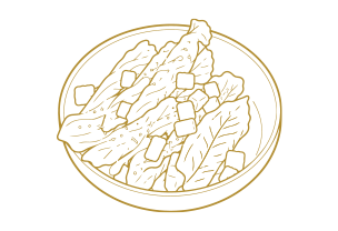 Illustration von Caesar-Salat 